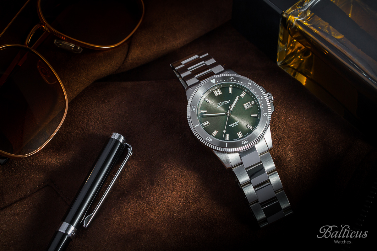 Balticus BLT-BTMFGR Moonfish Moonfish - Green - Limited Edition 100szt zegarek męski klasyczny szafirowe - miniatura 8