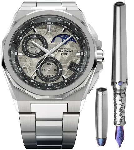Balticus PERUNFP Gwiezdny Pył Chrono Moonphase 42mm z Piórem Limited Edition