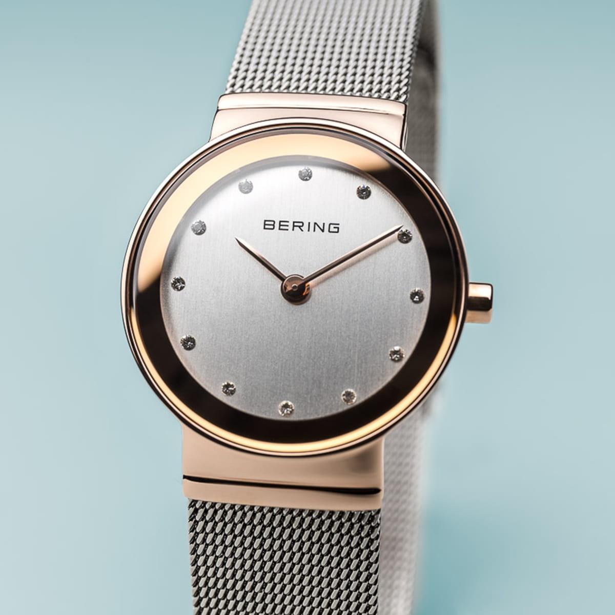 Bering 10126-066 zegarek różowe złoto klasyczny Classic bransoleta - miniatura 3