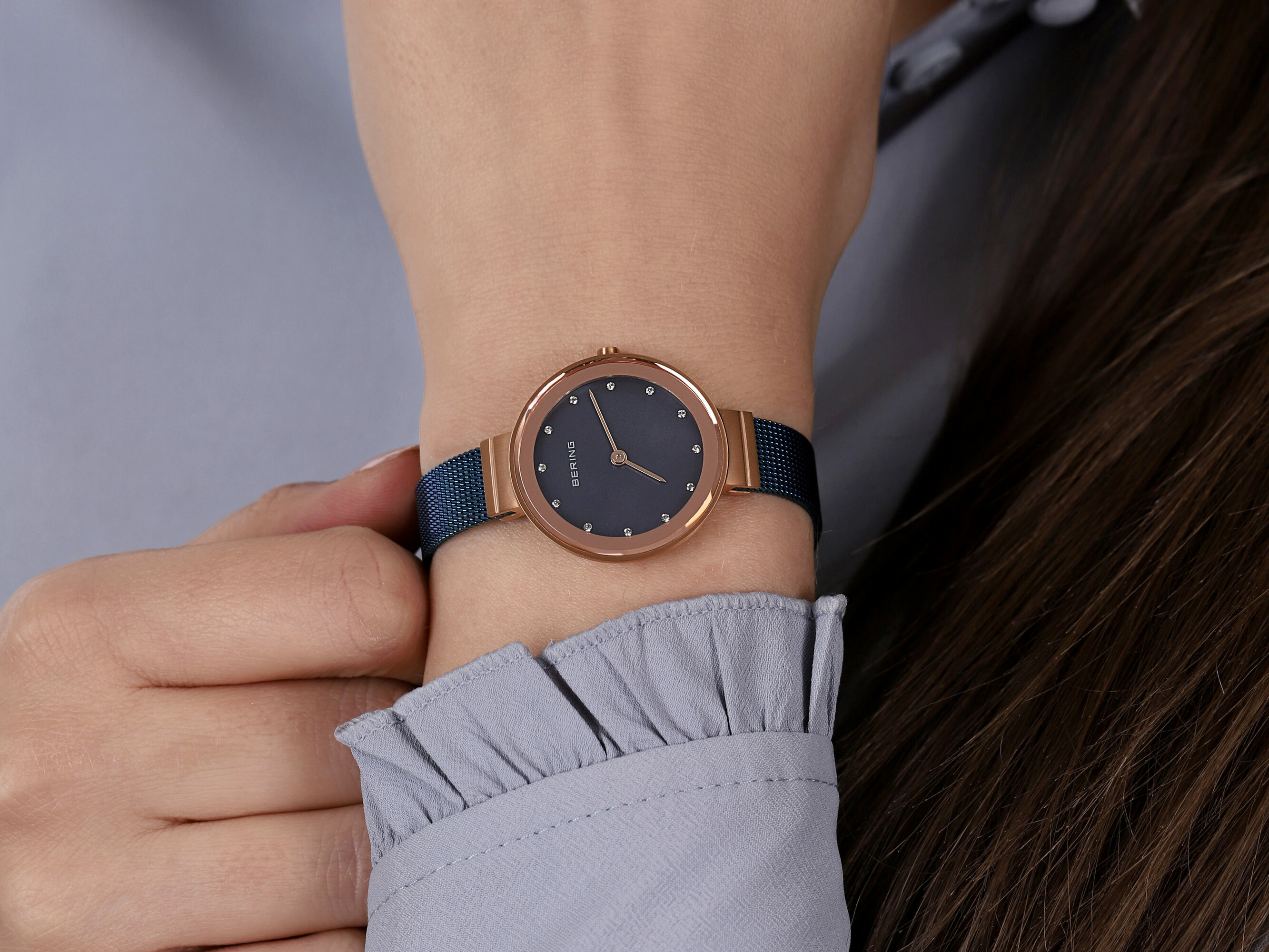Bering 10128-368 Classic zegarek damski klasyczny szafirowe - miniatura 2