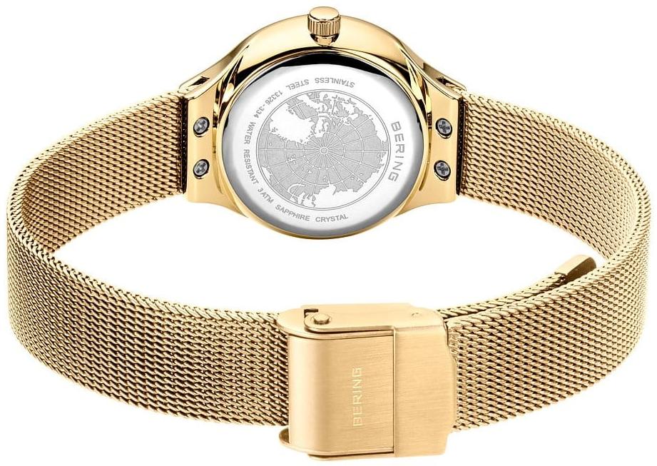 Bering 13326-334 Classic fashion-modowy zegarek złoty - miniatura 9