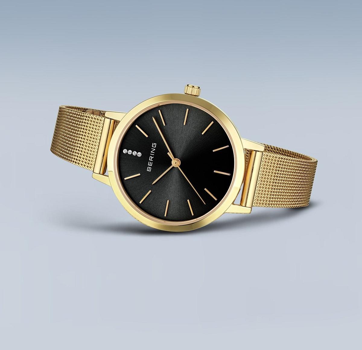 Bering 13434-332 zegarek złoty klasyczny Classic bransoleta - miniatura 8