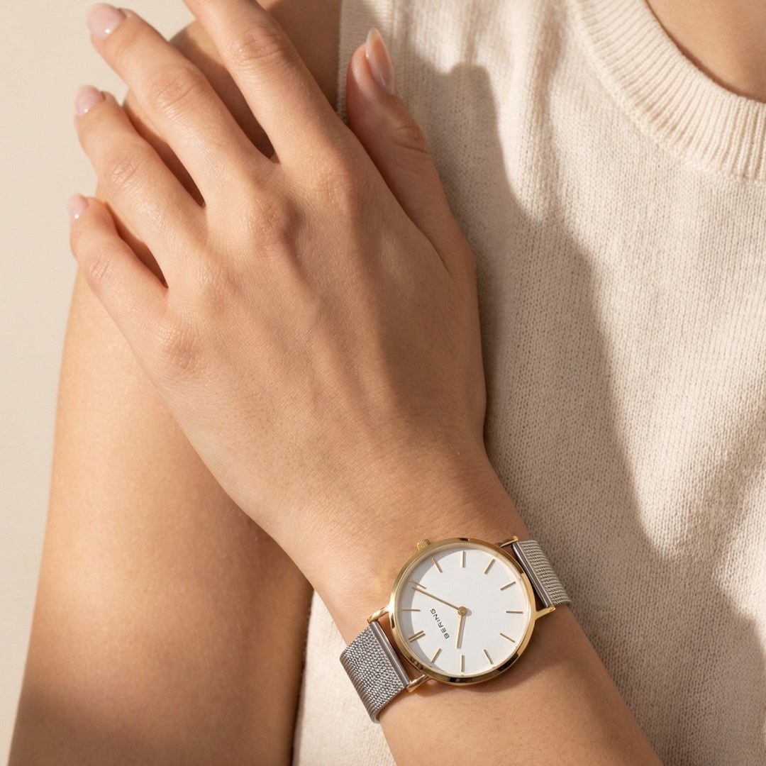 Bering 14134-014 zegarek złoty klasyczny Classic bransoleta - miniatura 3