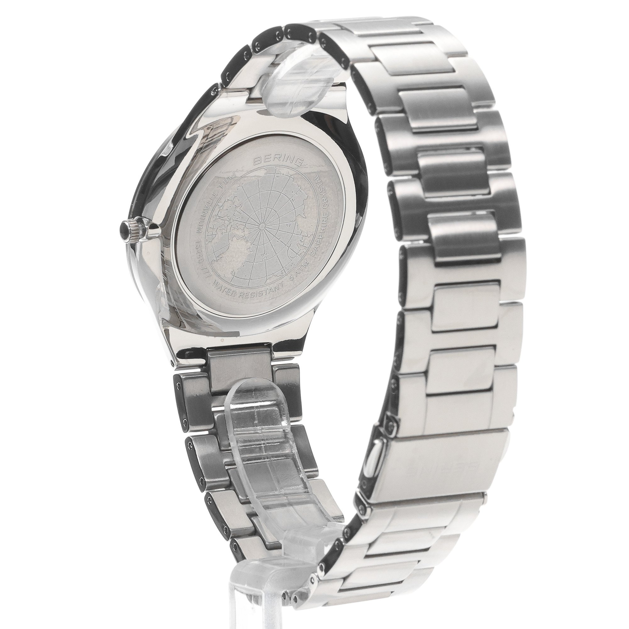 Bering 15240-777 Titanium klasyczny zegarek szary - miniatura 4