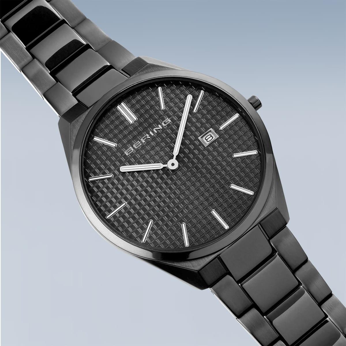 Bering 17240-777 zegarek męski Ultra Slim czarny