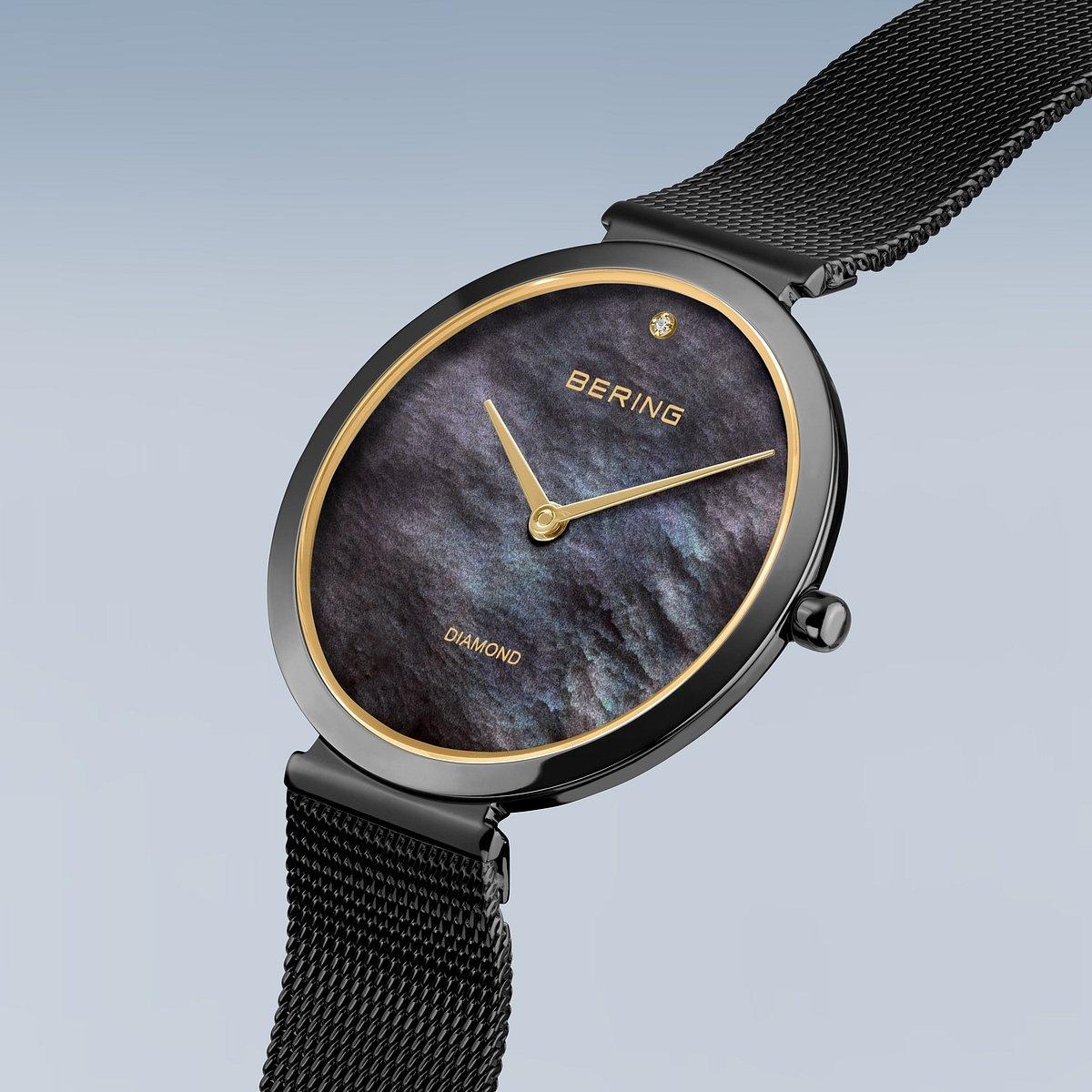 Bering 18132-132 zegarek czarny klasyczny Classic bransoleta - miniatura 5