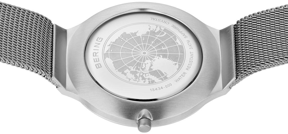 Bering 18434-000 zegarek srebrny klasyczny Ultra Slim bransoleta - miniatura 5