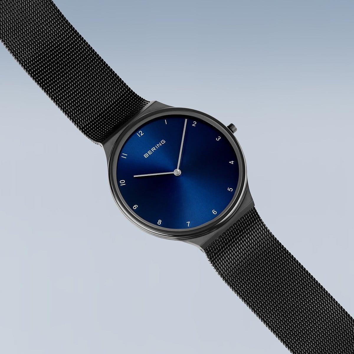 Bering 18440-227 zegarek czarny klasyczny Ultra Slim bransoleta - miniatura 5