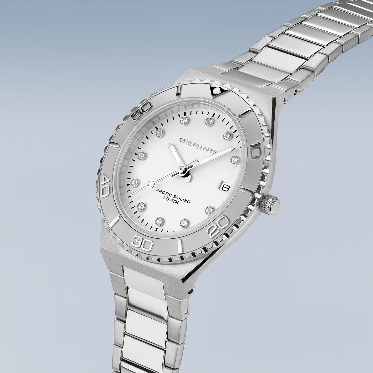 Bering 18936-704 zegarek srebrny klasyczny Classic bransoleta - miniatura 5