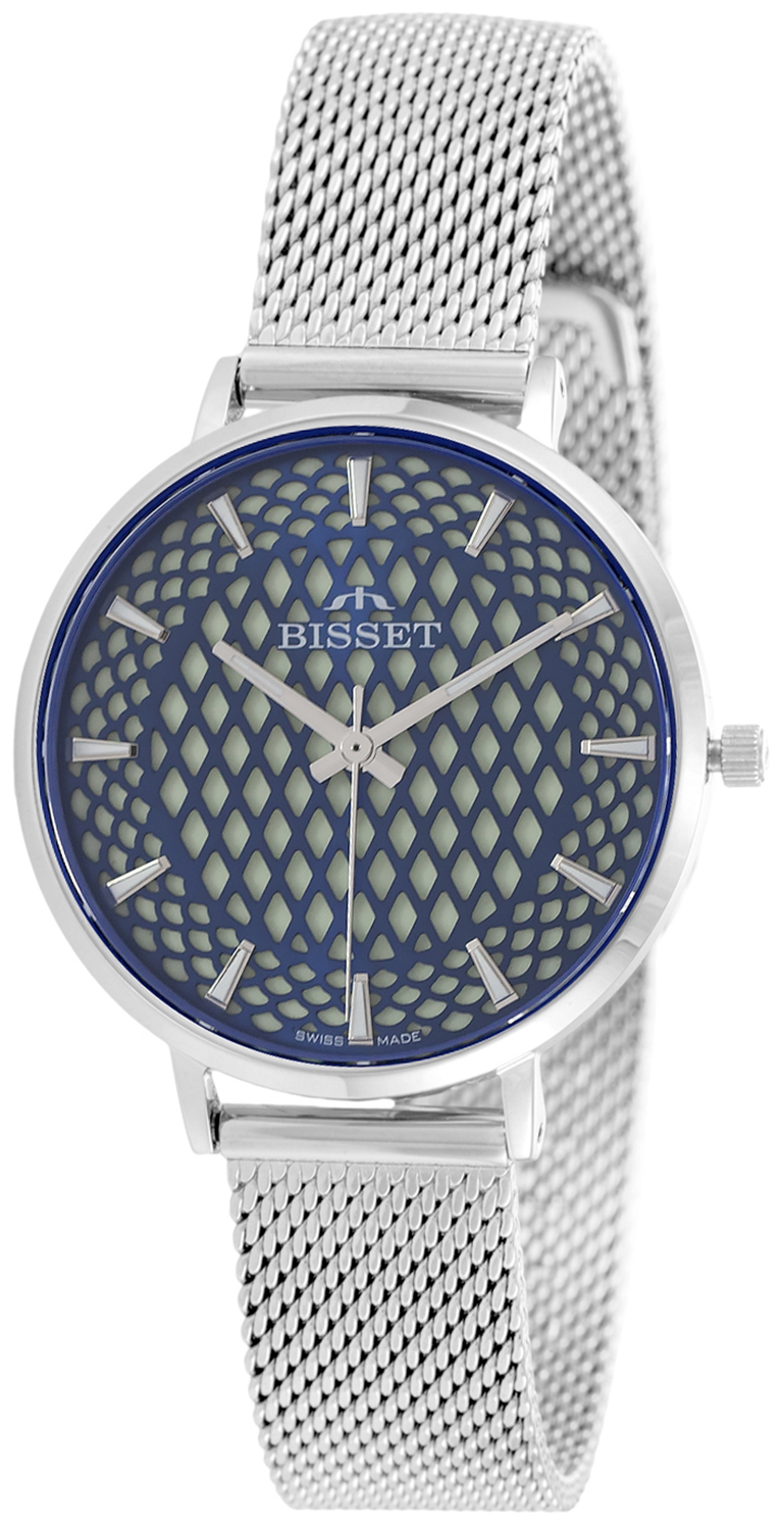 BSBF32 srebrny granatowy Bisset BIS119 