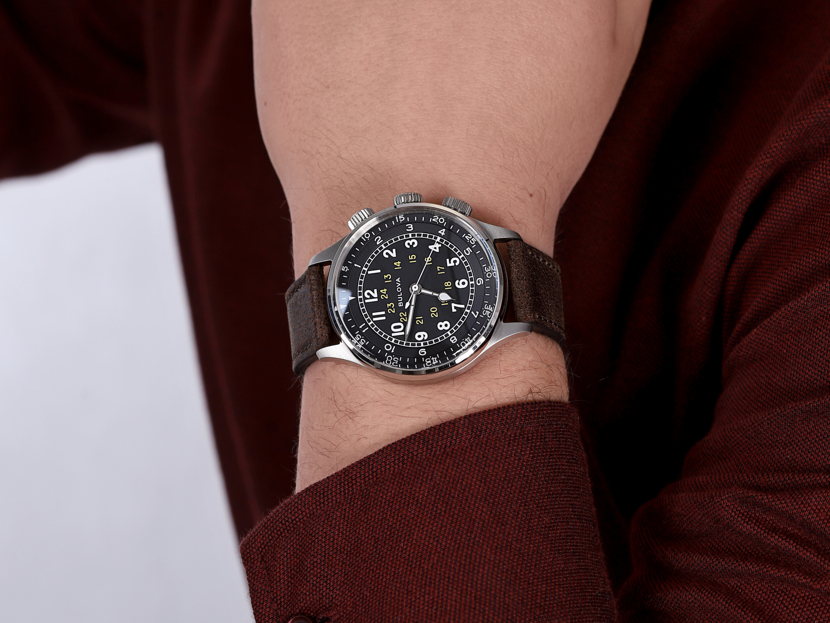 Bulova 96A245 zegarek srebrny klasyczny Classic pasek - miniatura 2