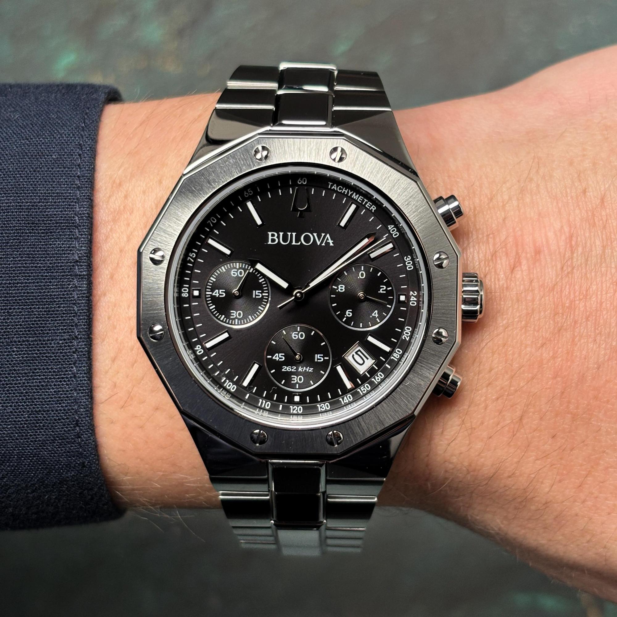 Bulova 96B410 Precisionist Chronograph zegarek elegancki Precisionist - miniatura 8