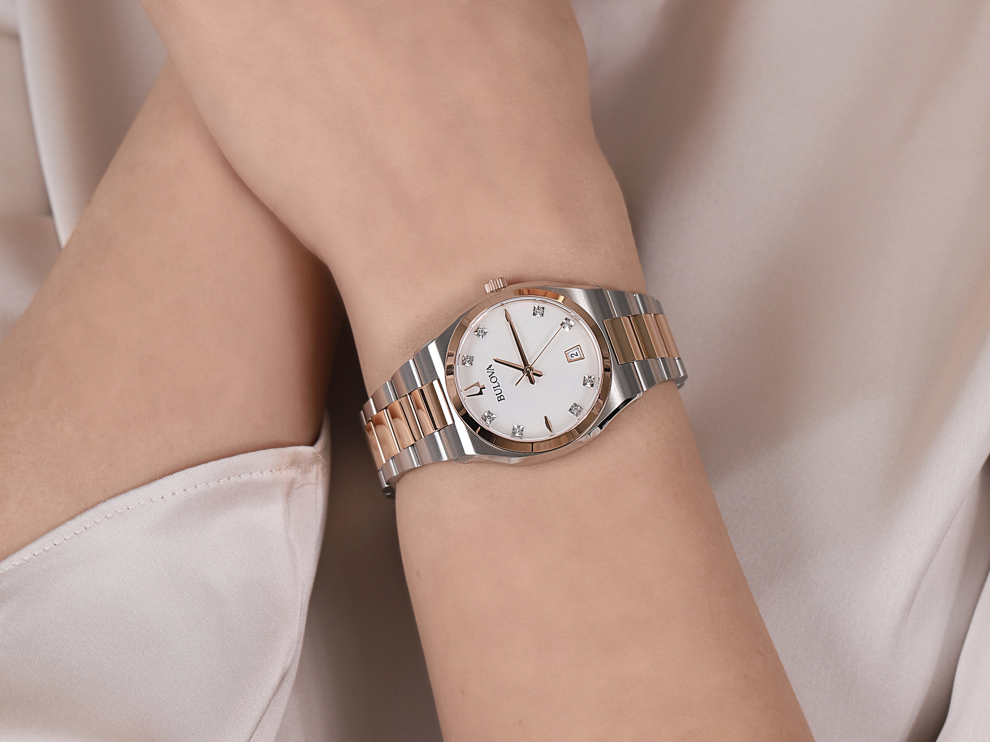 Bulova 98P199 damski zegarek Diamond bransoleta - miniatura 2