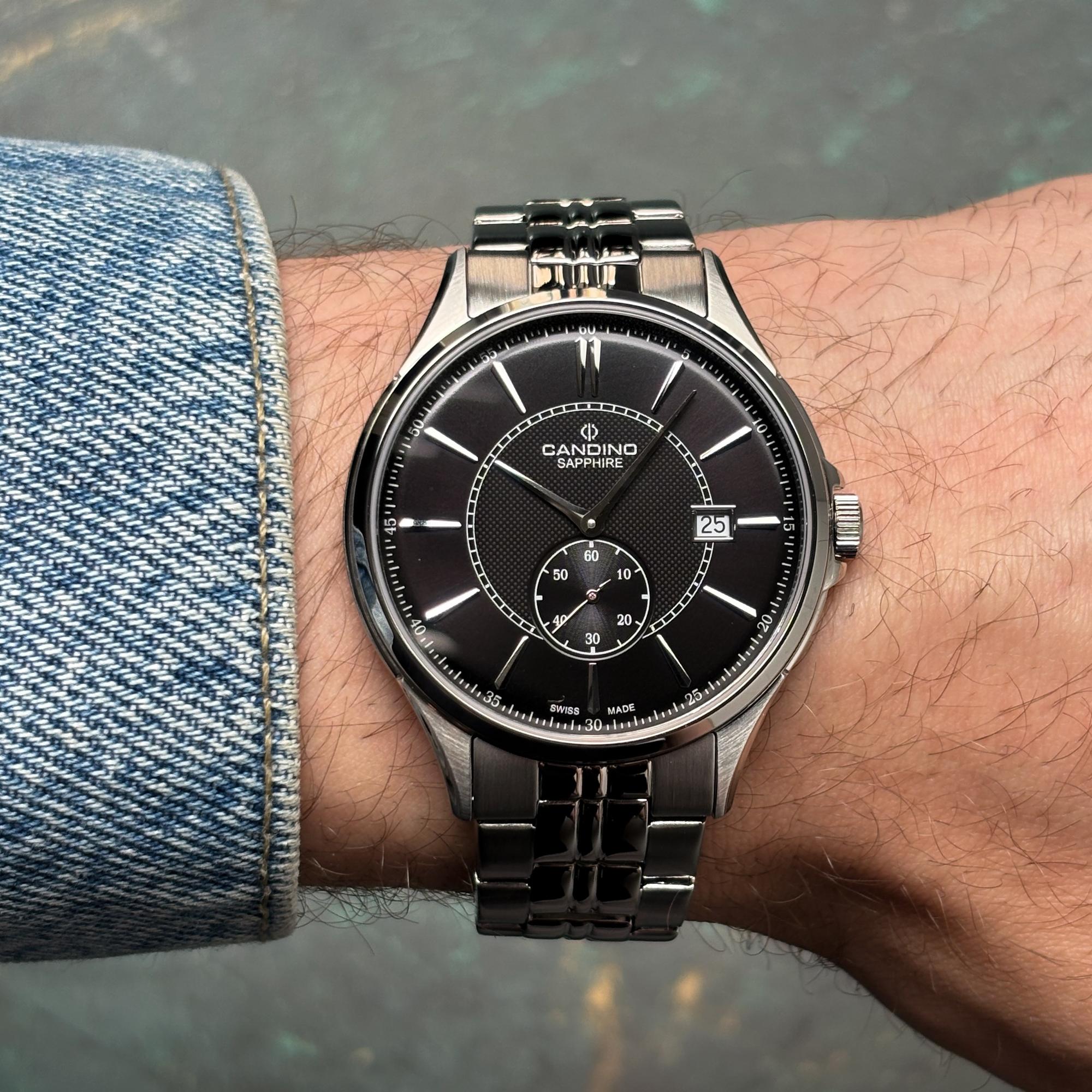Candino C4633-4 zegarek srebrny klasyczny GENTS CLASSIC TIMELESS bransoleta - miniatura 5