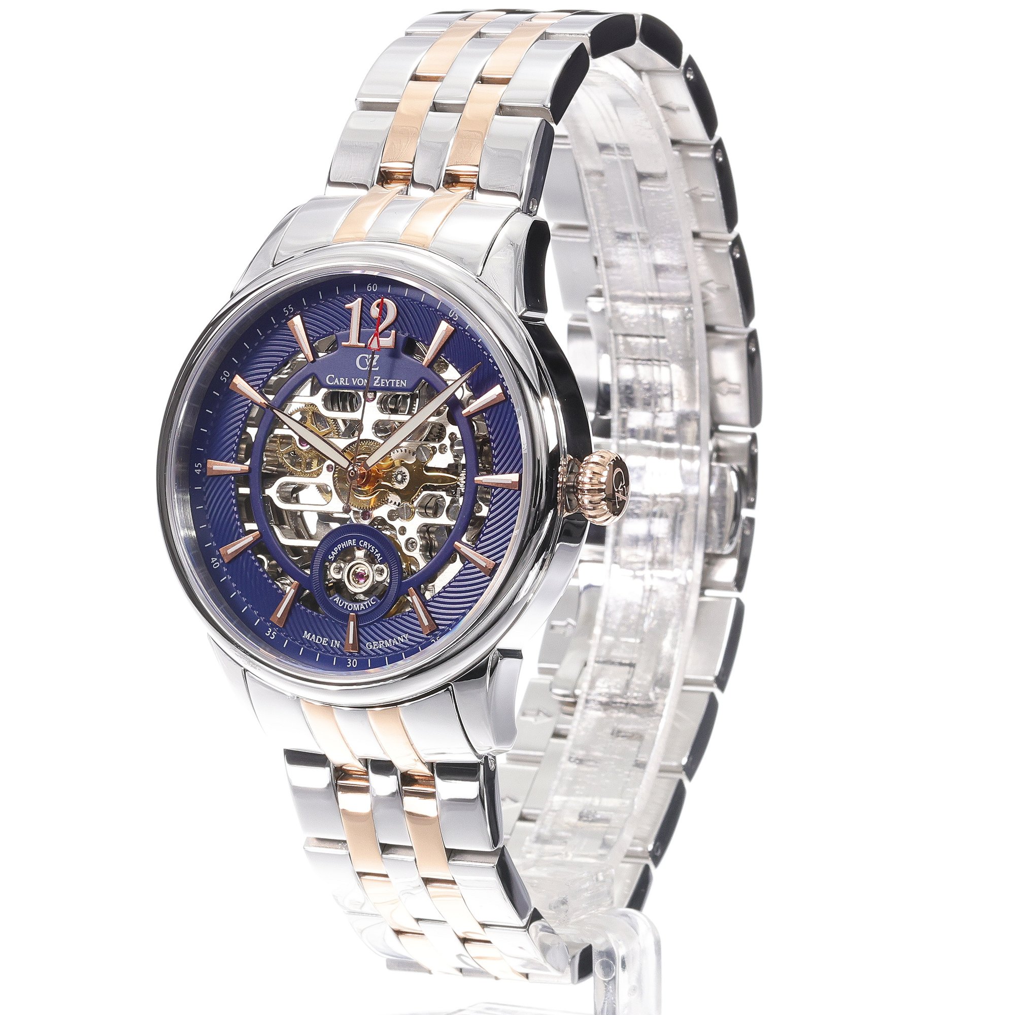 Carl von Zeyten CVZ0080BLRM Schramberg Automatic Skeleton Limited Edition zegarek klasyczny Schramberg - miniatura 2