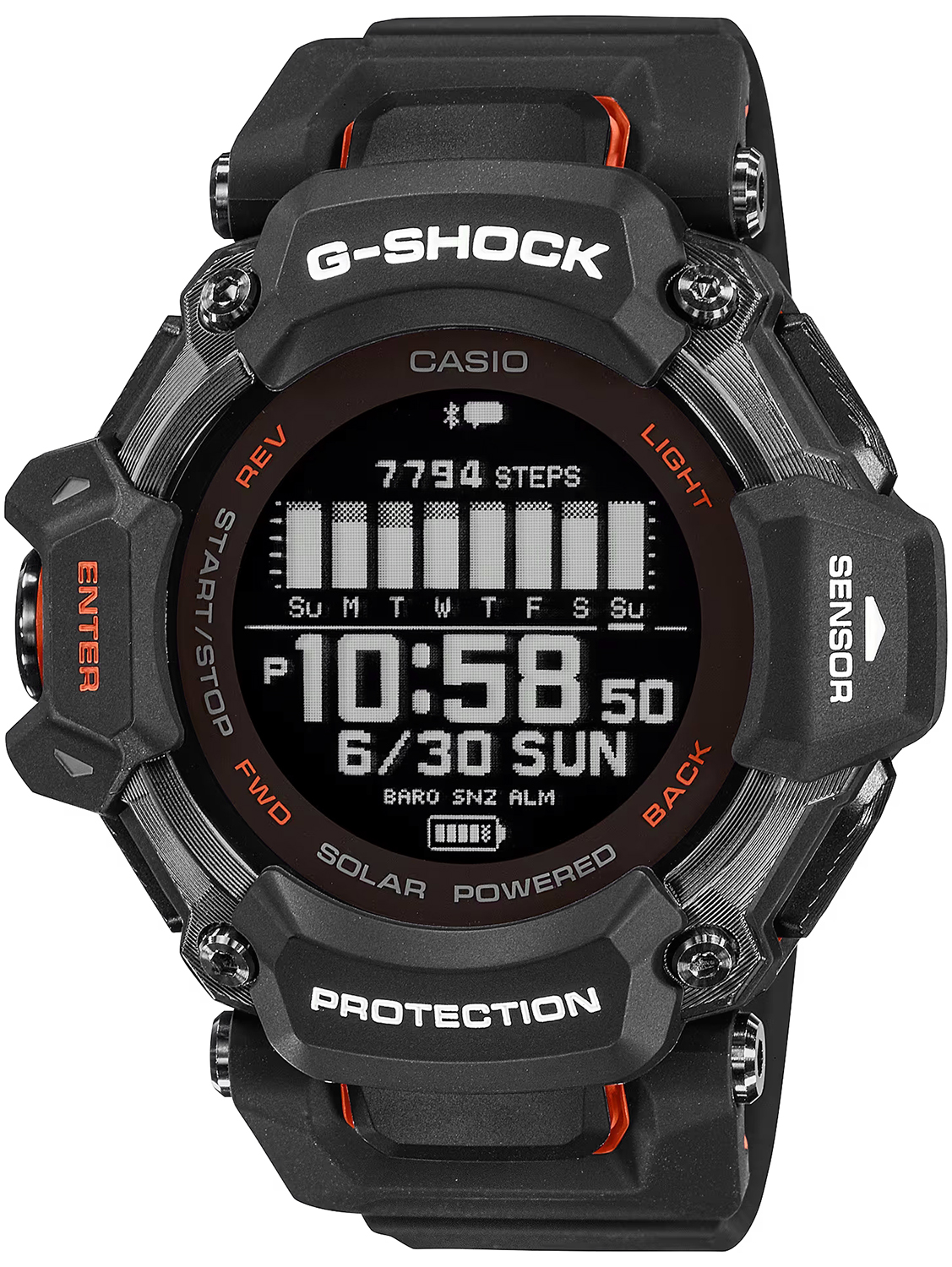 G-SQUAD Heart Rate Monitor Bluetooth Casio G-SHOCK GBD-H2000-1AER 