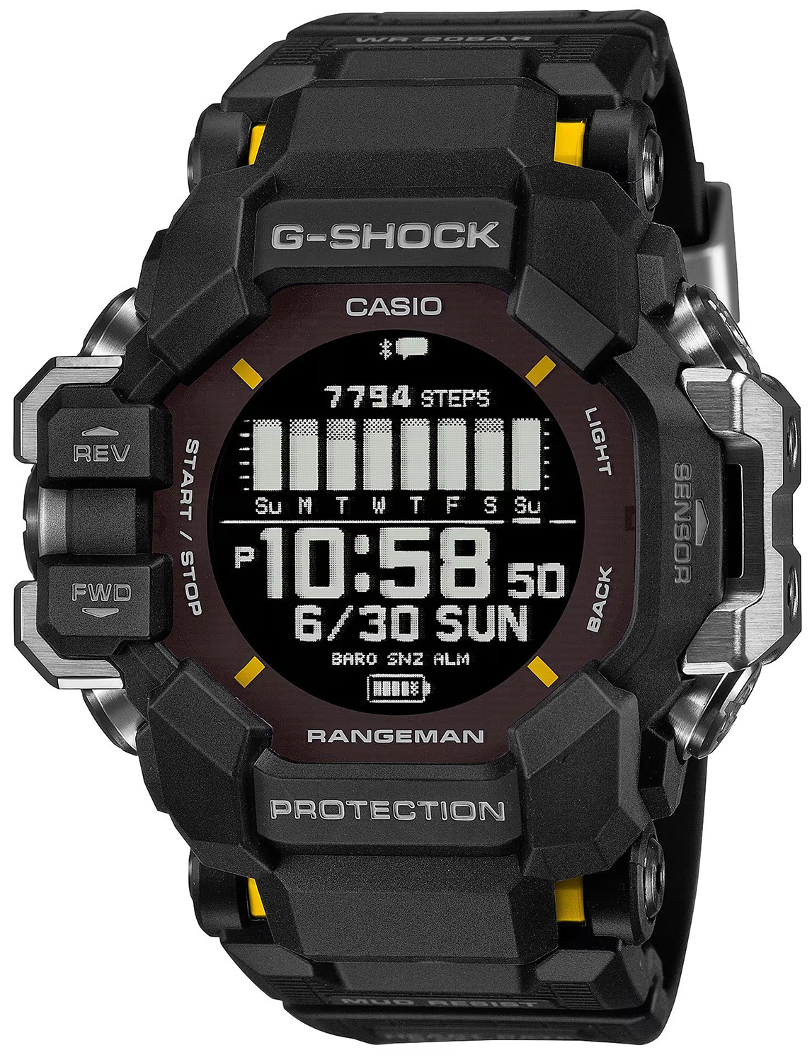 MASTER OF G - LAND RANGEMAN SOLAR GPS 6 SENSORS Casio G-SHOCK GPR-H1000-1ER 