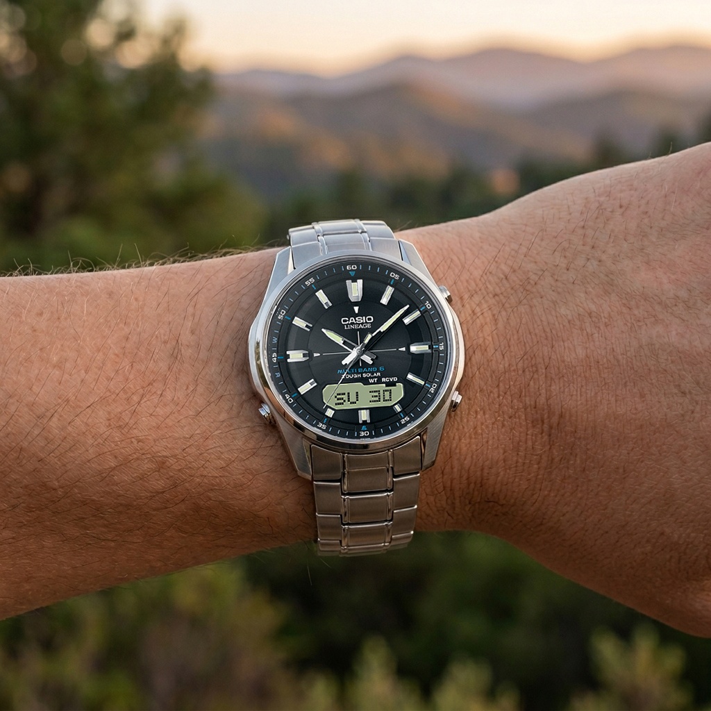 Casio LCW-M100DSE-1AER zegarek męski Lineage - miniatura 2