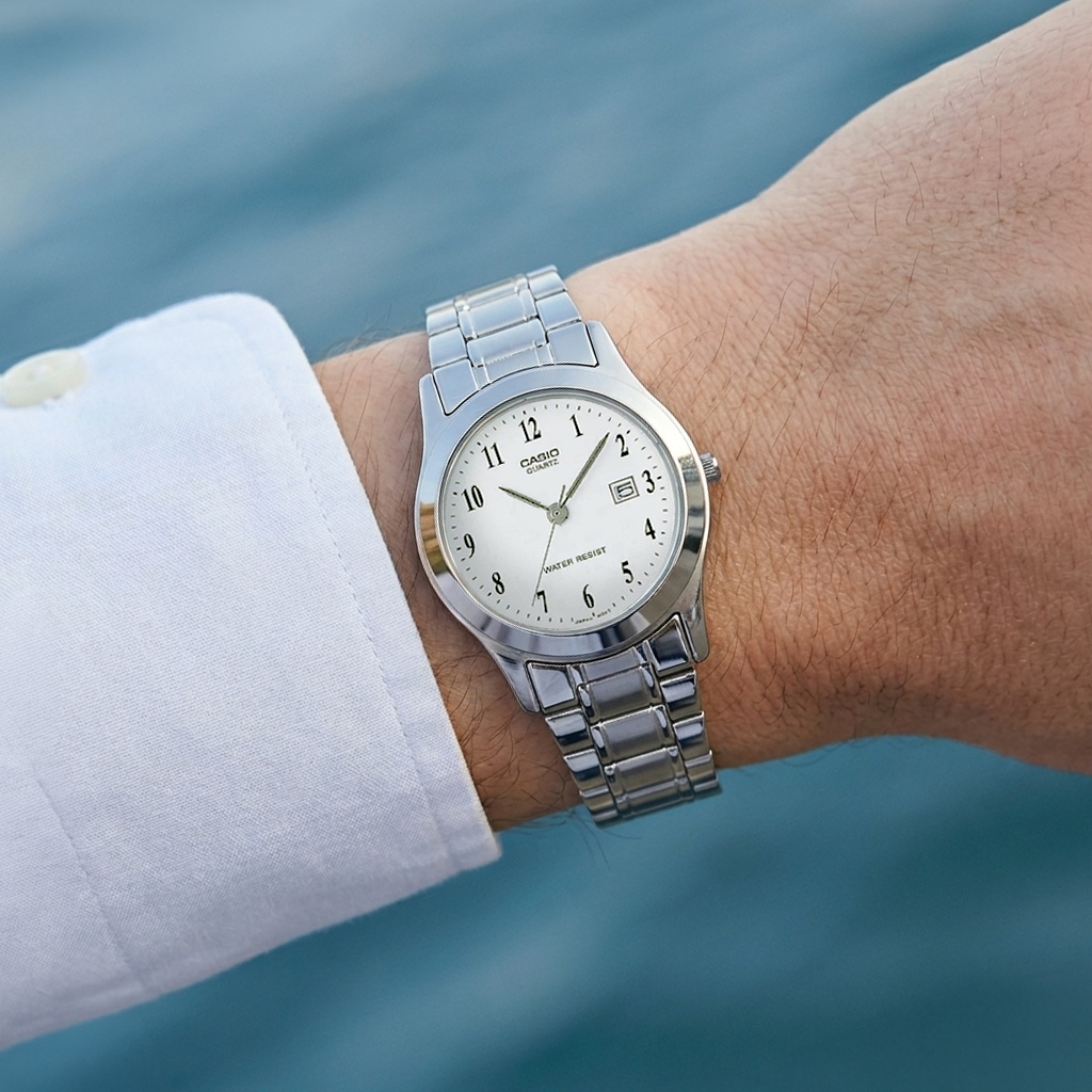 Casio LTP-1141PA-7BEG zegarek srebrny klasyczny Klasyczne bransoleta - miniatura 5