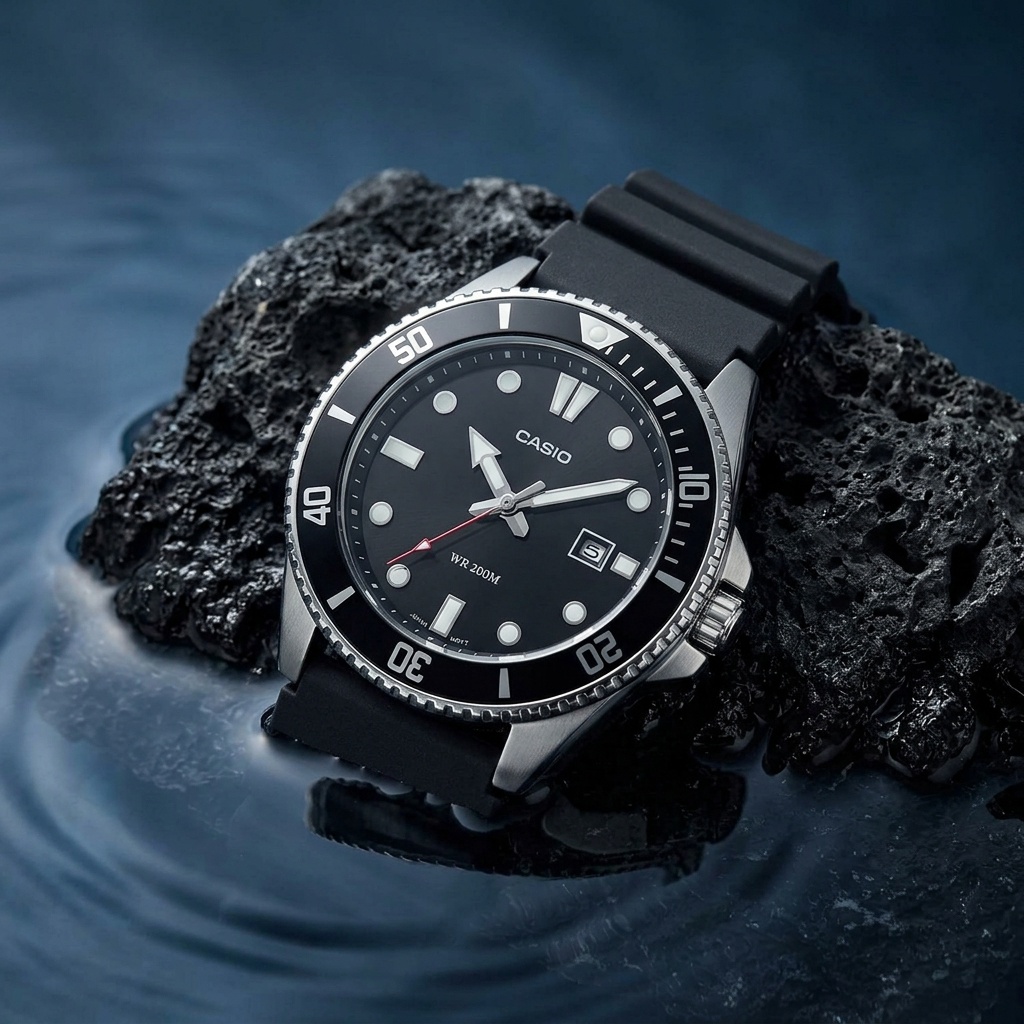 Casio MDV-107-1A1VEF Duro Diver zegarek klasyczny Klasyczne - miniatura 4