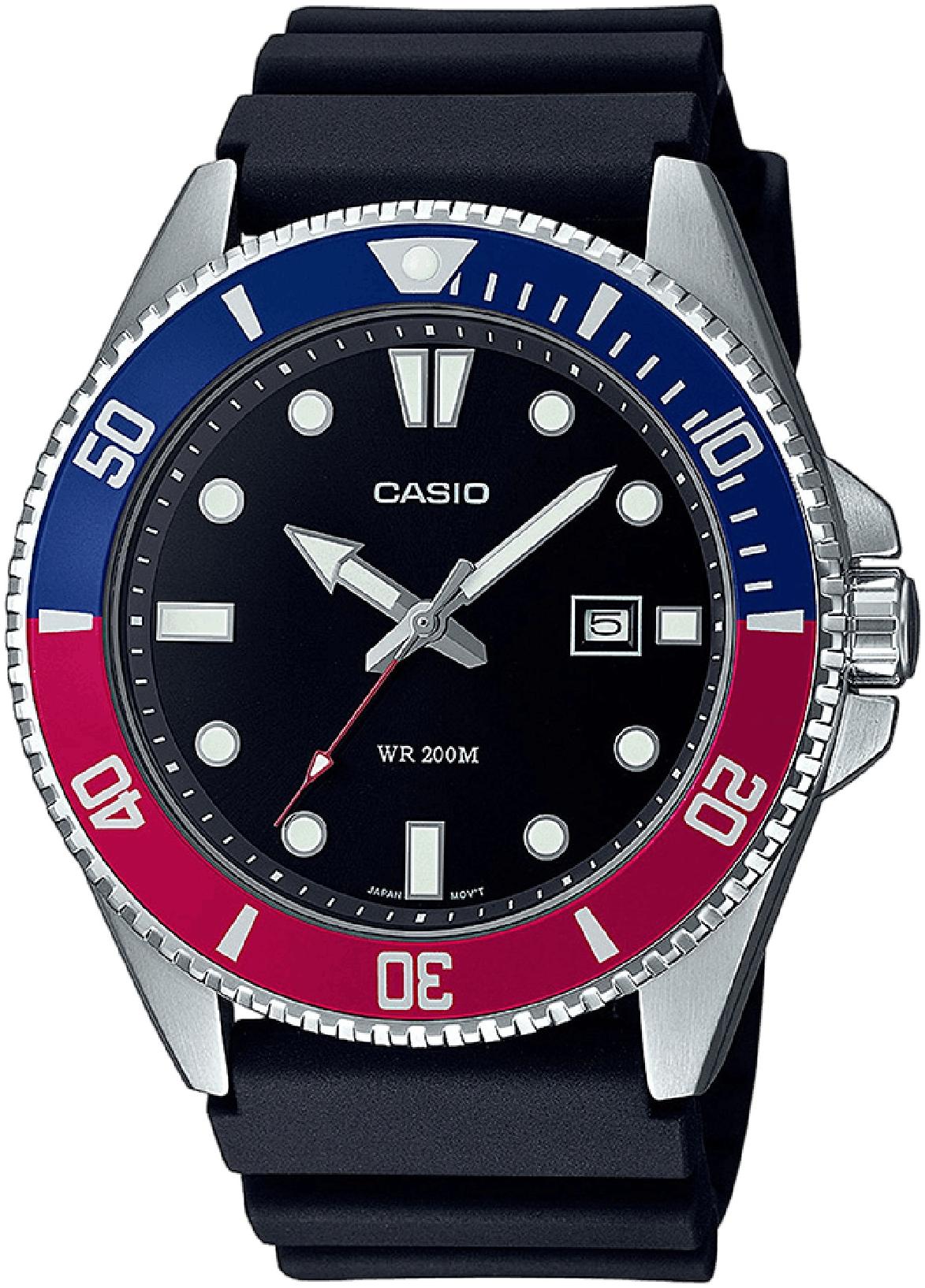 Timeless Collection Duro Pepsi Diver Casio MDV-107-1A3VEF 