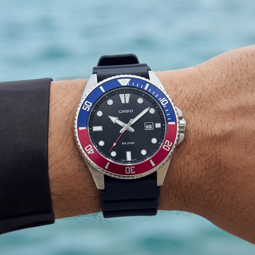 Casio MDV-107-1A3VEF męski zegarek Klasyczne pasek - miniatura 3