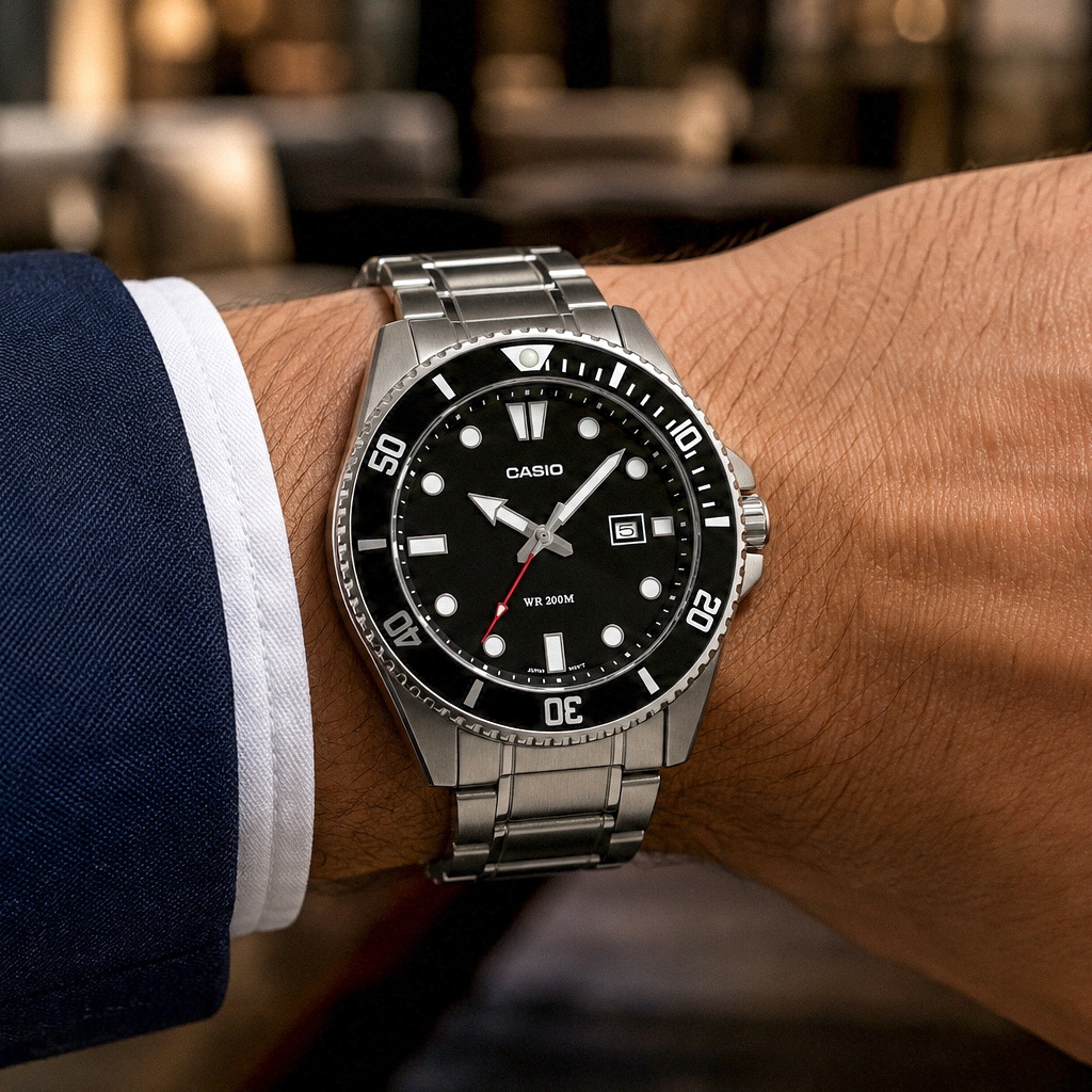 Casio MDV-107D-1A1VEF Duro Diver zegarek klasyczny Klasyczne - miniatura 4