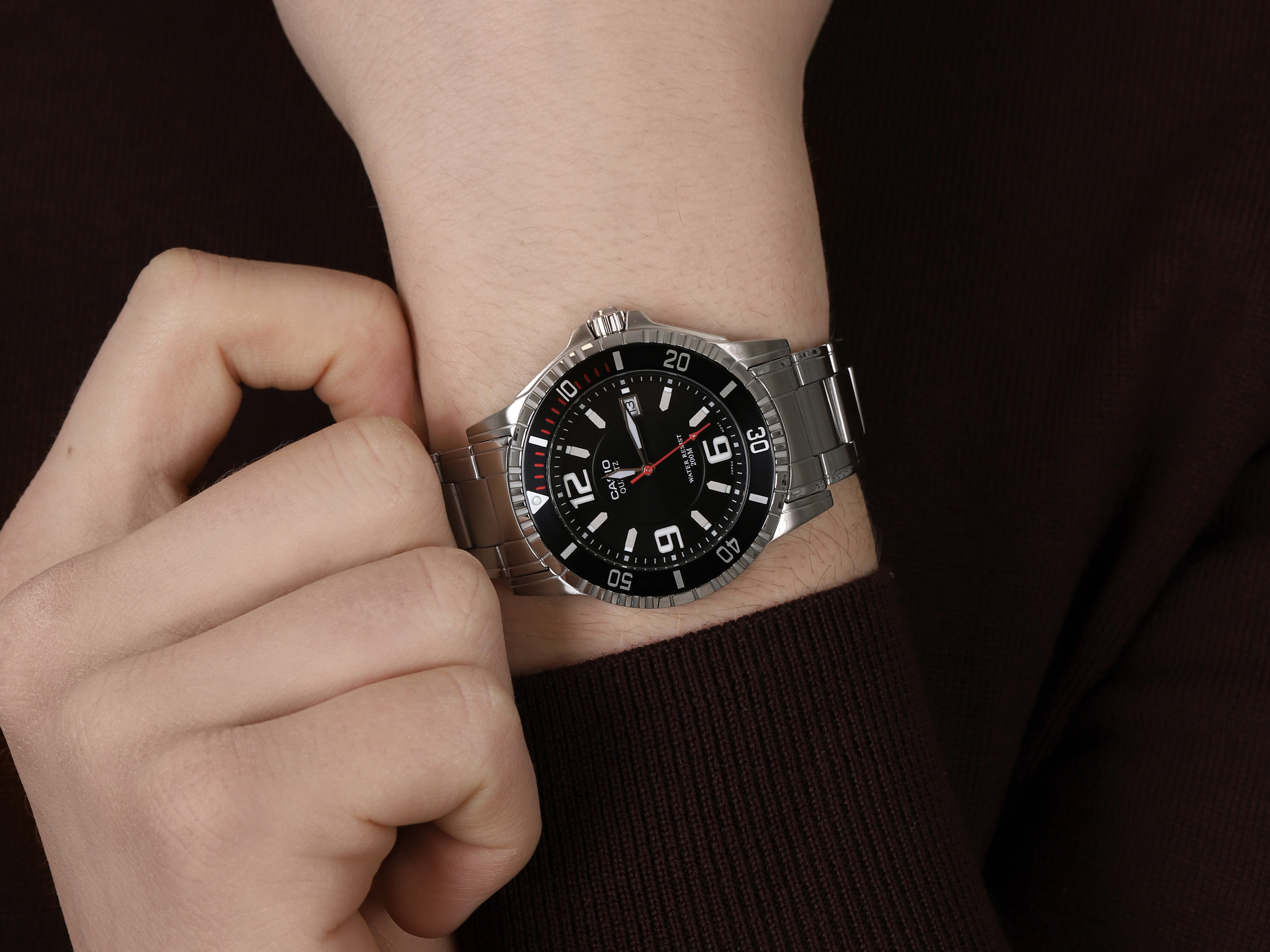 Casio MTD-1053D-1AVES męski zegarek Klasyczne bransoleta - miniatura 2
