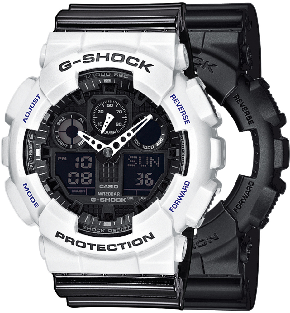  Casio G-SHOCK SET GA-100-1A1ER + BEZEL 10347600 + PASEK 10378391 
