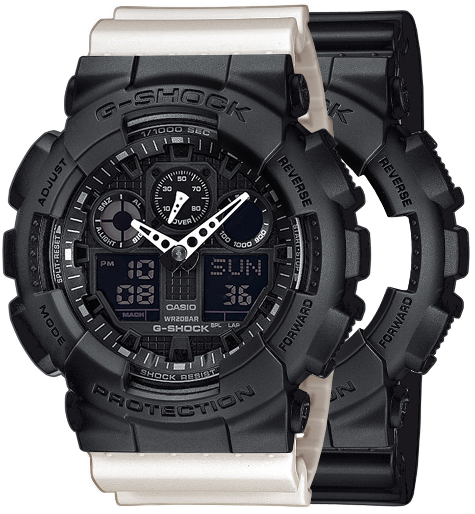  Casio G-SHOCK SET GA-100-1A1ER + BEZEL 10358741 + PASEK 10395227 