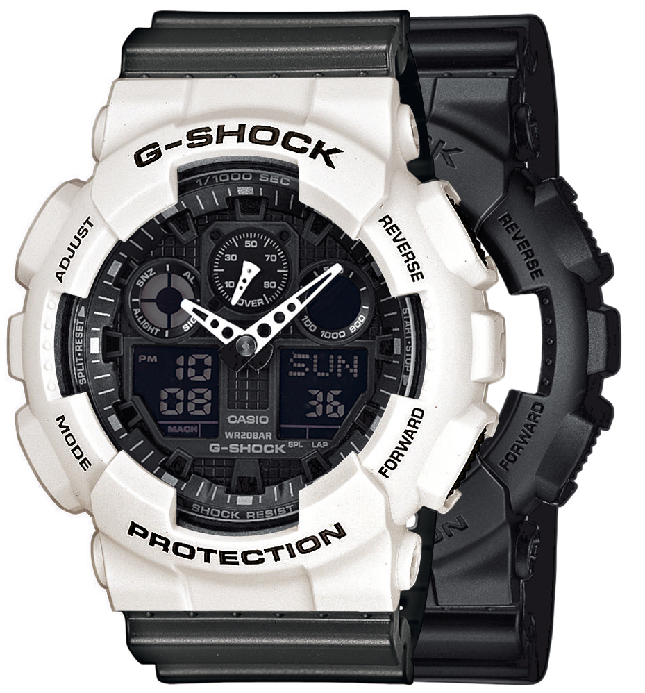  Casio G-SHOCK SET GA-100-1A1ER + BEZEL 10395292 + PASEK 10467764 