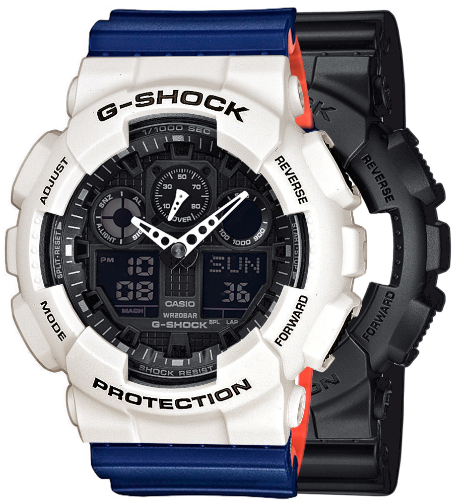  Casio G-SHOCK SET GA-100-1A1ER + BEZEL 10395292 + PASEK 10527467 