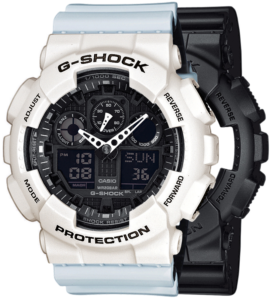 Casio SET GA-100-1A1ER + BEZEL 10395292 + PASEK 10527469 - miniatura 1