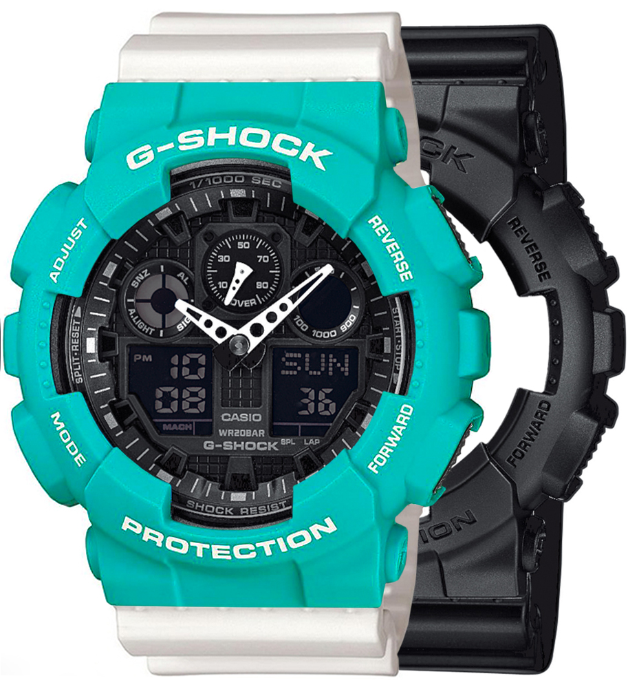 Casio SET GA-100-1A1ER + BEZEL 10410475 + PASEK 10366715 - miniatura 1