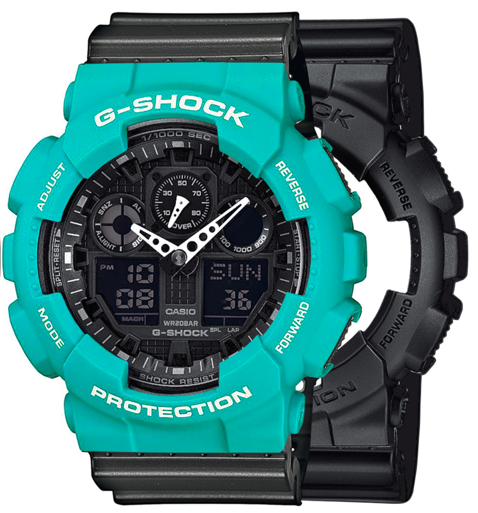 Casio SET GA-100-1A1ER + BEZEL 10410475 + PASEK 10467764 - miniatura 1