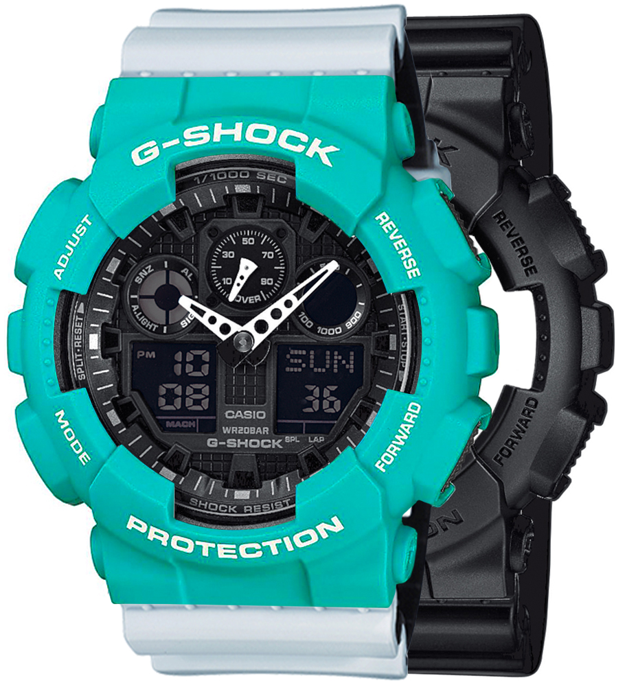  Casio G-SHOCK SET GA-100-1A1ER + BEZEL 10410475 + PASEK 10527469 