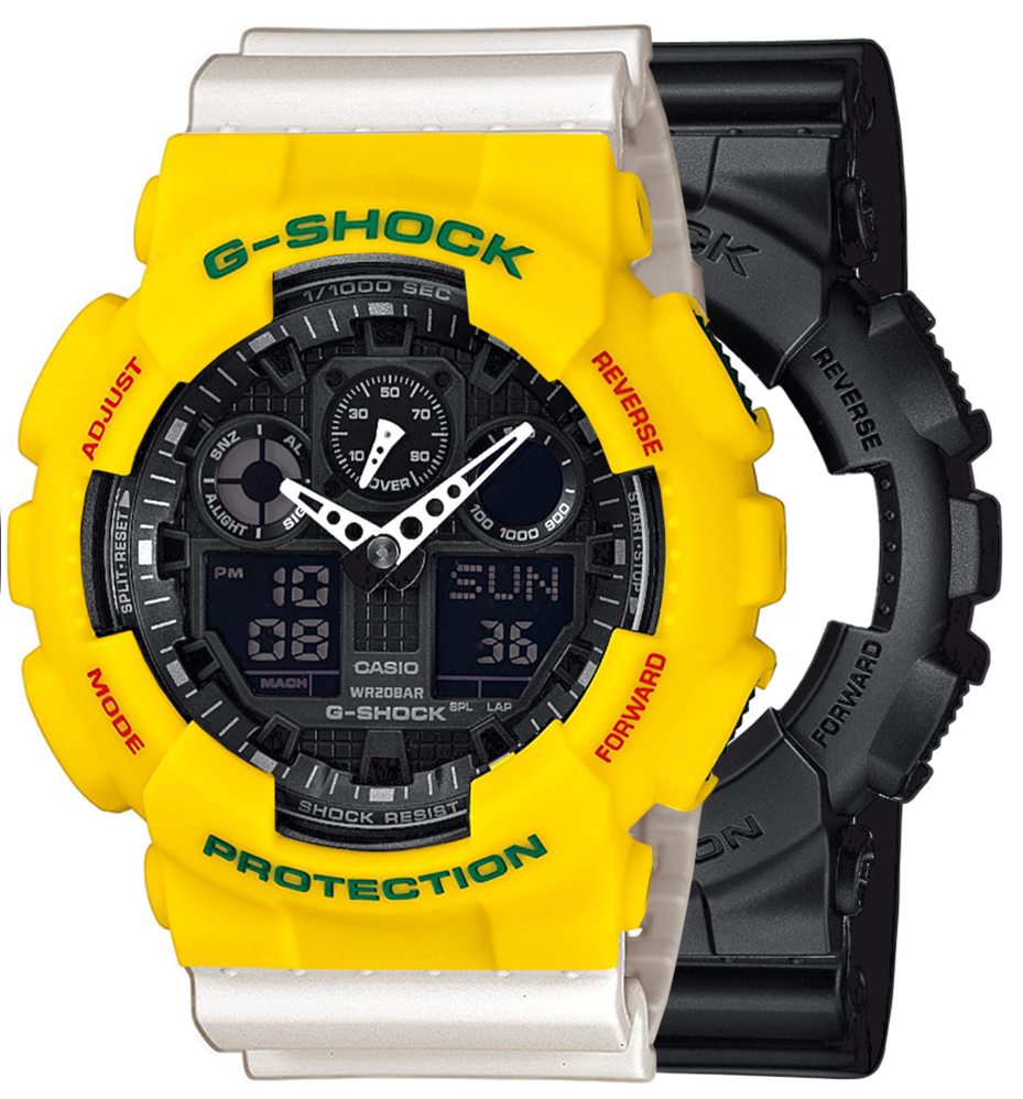  Casio G-SHOCK SET GA-100-1A1ER + BEZEL 10414779 + PASEK 10395227 