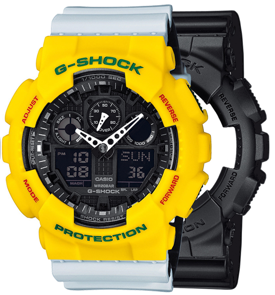  Casio G-SHOCK SET GA-100-1A1ER + BEZEL 10414779 + PASEK 10527469 