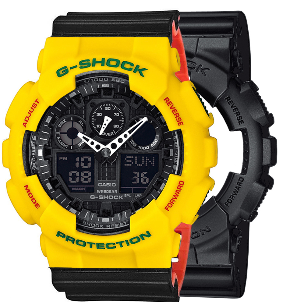 Casio SET GA-100-1A1ER + BEZEL 10414779 + PASEK 10577142 - miniatura 1