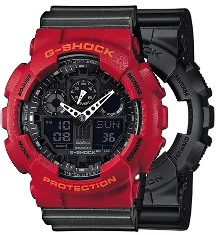 Casio SET GA-100-1A1ER + BEZEL 10441433 + PASEK 10467764 - zdjęcie 1