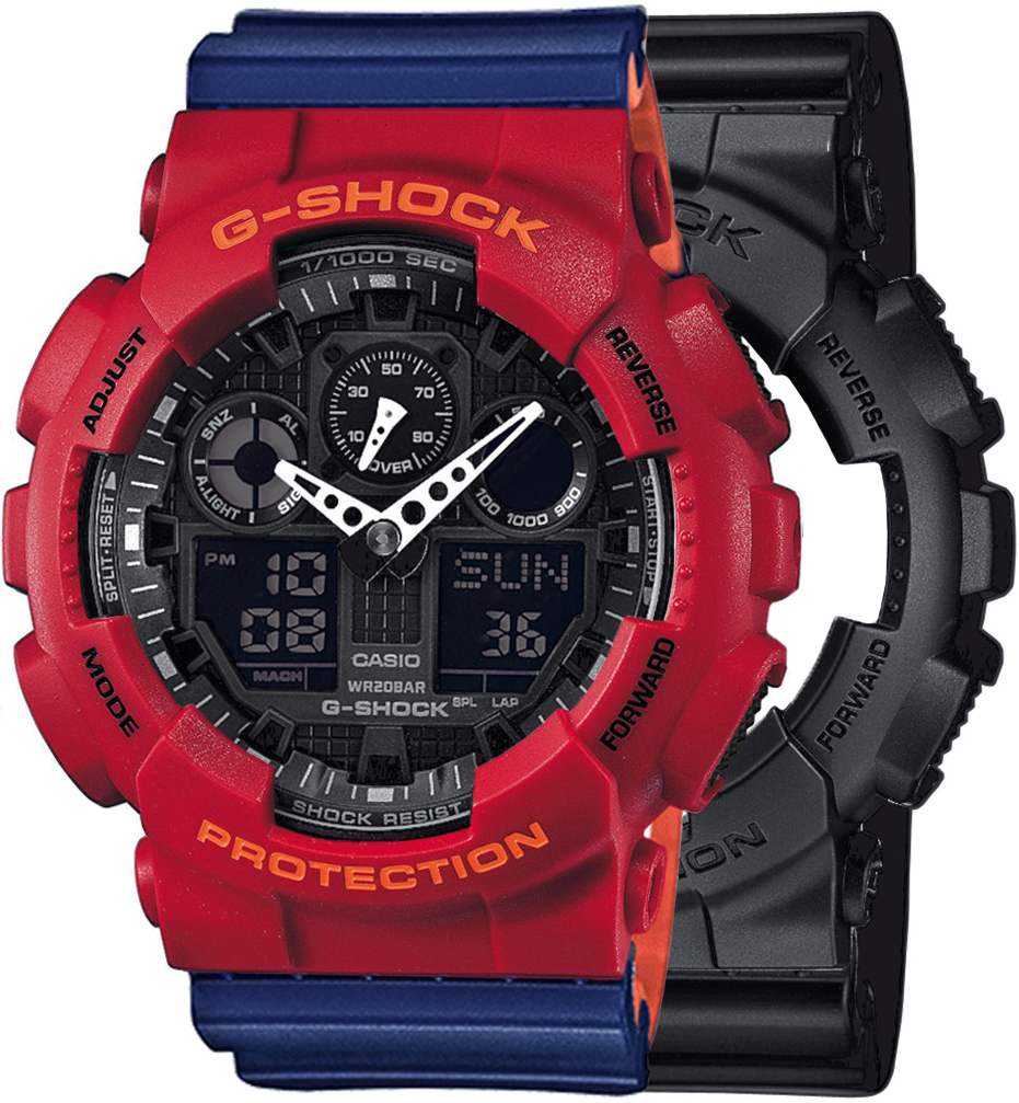  Casio G-SHOCK SET GA-100-1A1ER + BEZEL 10441433 + PASEK 10527467 