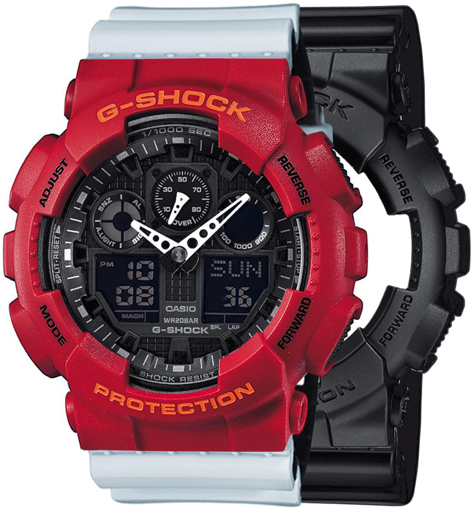 Casio SET GA-100-1A1ER + BEZEL 10441433 + PASEK 10527469 - miniatura 1