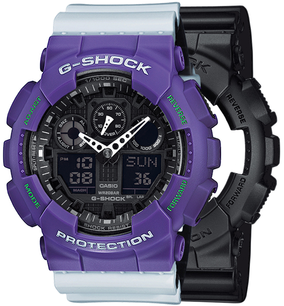  Casio G-SHOCK SET GA-100-1A1ER + BEZEL 10498250 + PASEK 10527469 