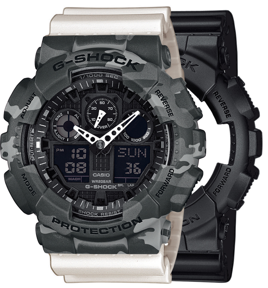 Casio SET GA-100-1A1ER + BEZEL 10507071 + PASEK 10366715 - miniatura 1