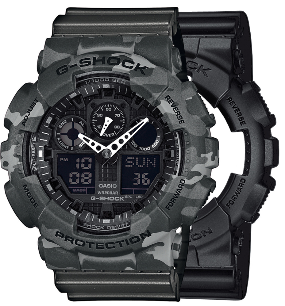  Casio G-SHOCK SET GA-100-1A1ER + BEZEL 10507071 + PASEK 10467764 