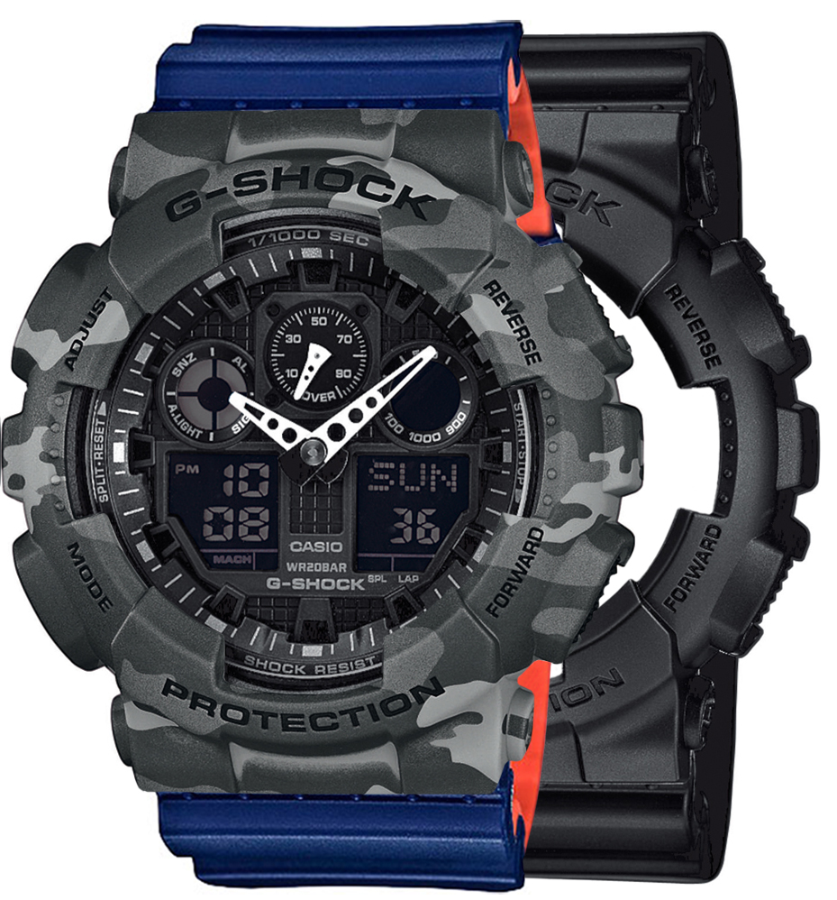 Casio SET GA-100-1A1ER + BEZEL 10507071 + PASEK 10527467 - miniatura 1