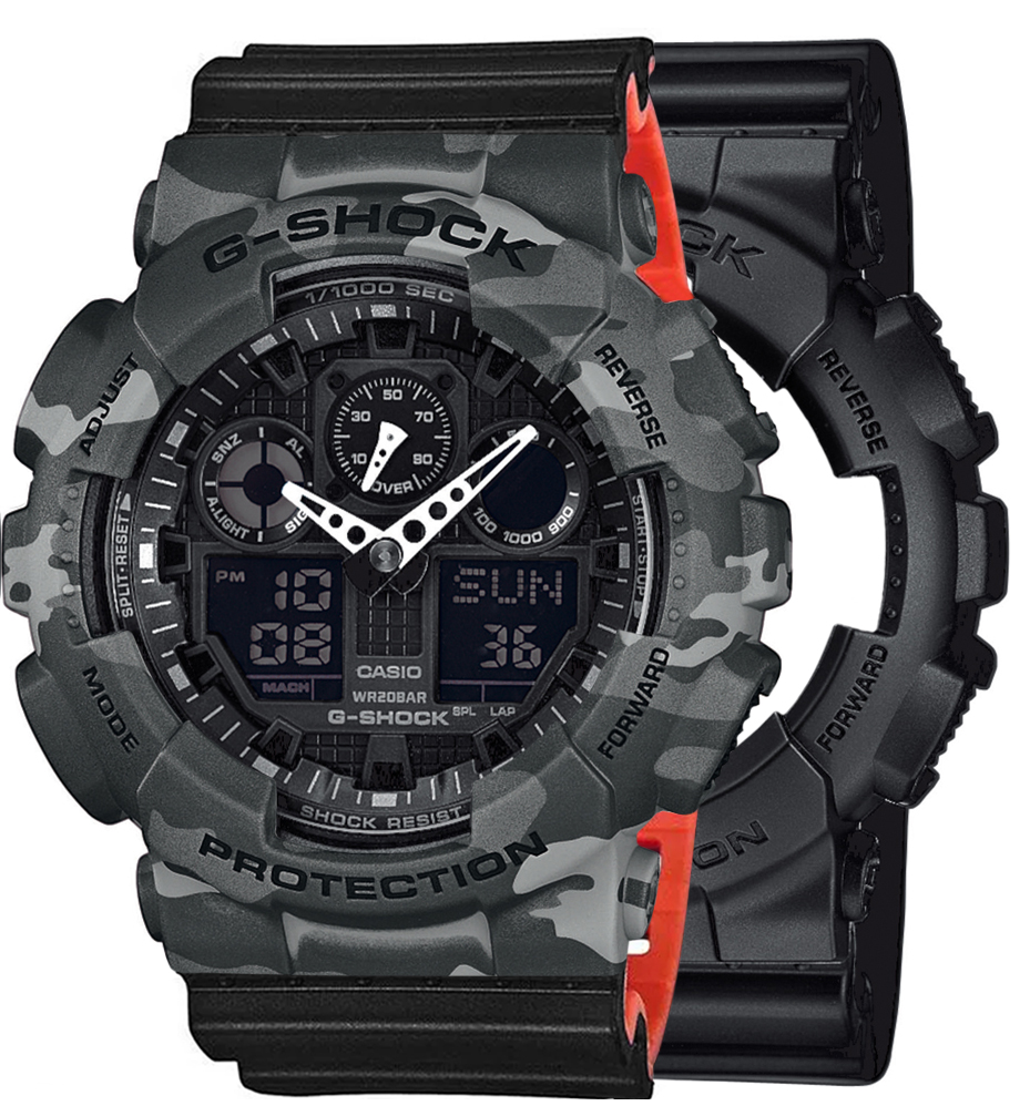 Casio SET GA-100-1A1ER + BEZEL 10507071 + PASEK 10577142 - miniatura 1