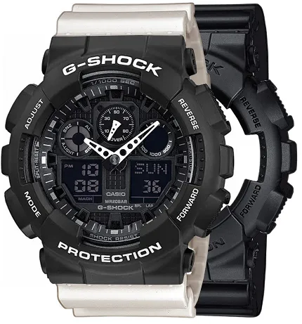 Casio SET GA-100-1A1ER + BEZEL 10508136 + PASEK 10395227 - zdjęcie 1
