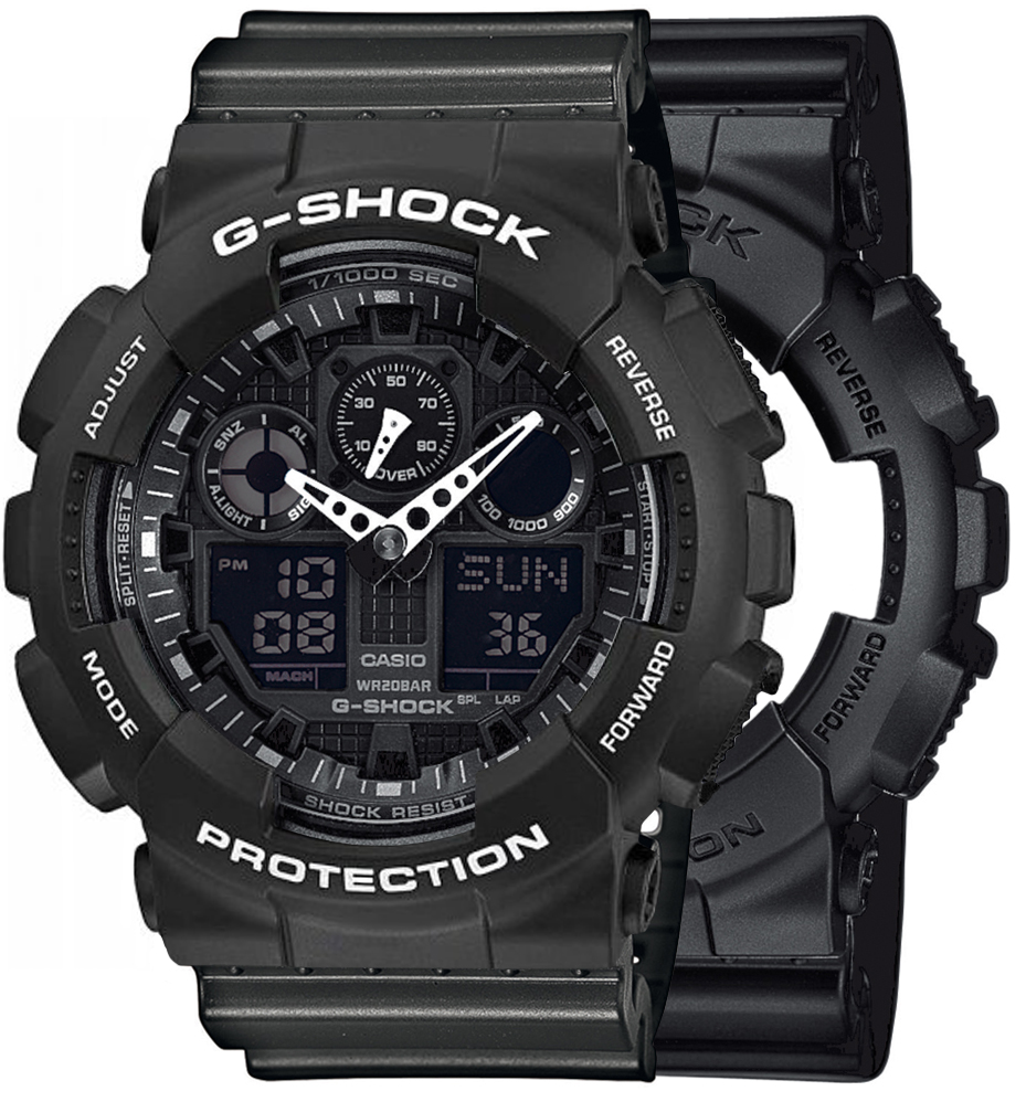 Casio SET GA-100-1A1ER + BEZEL 10508136 + PASEK 10467764 - miniatura 1