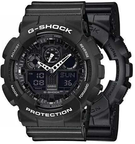 Casio SET GA-100-1A1ER + BEZEL 10508136 + PASEK 10467764 - zdjęcie 1